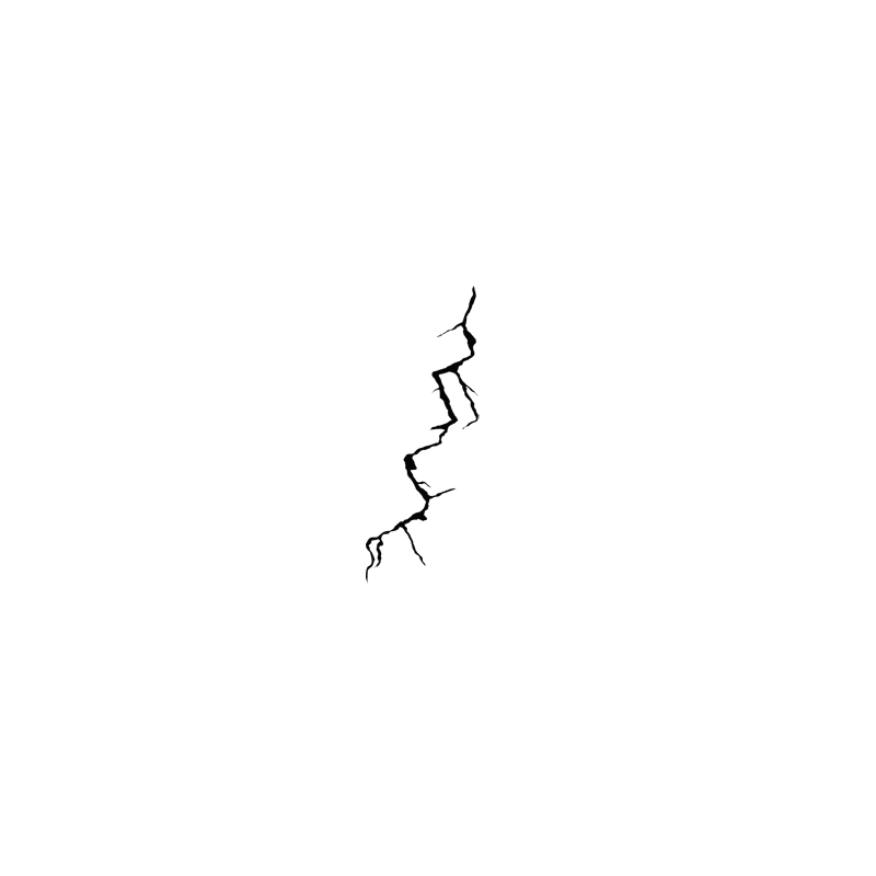 Thin Crack on Surface