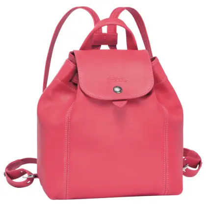 Pink Leather Backpack for Everyday Use