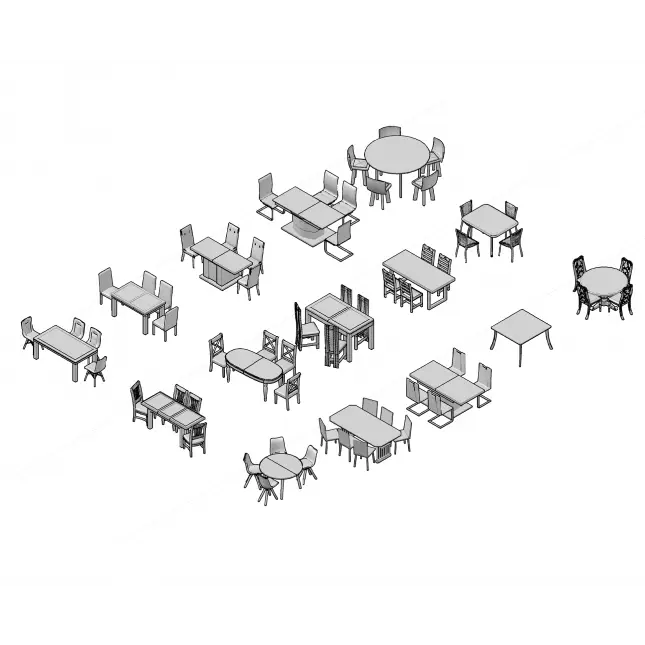 Various Furniture Illustration