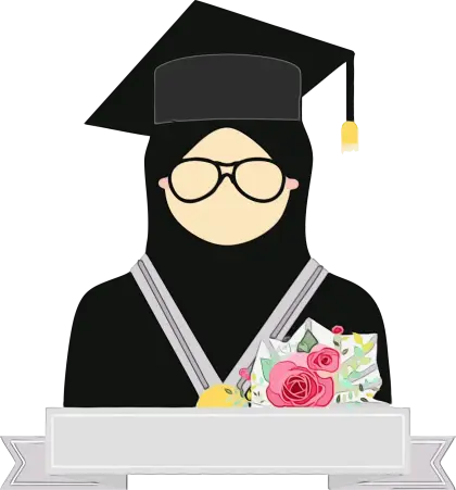 Graduate with Cap and Gown