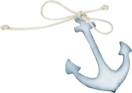 Nautical Anchor with Rope