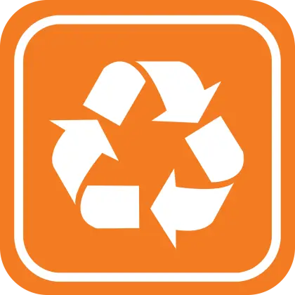 Orange Recycle Symbol