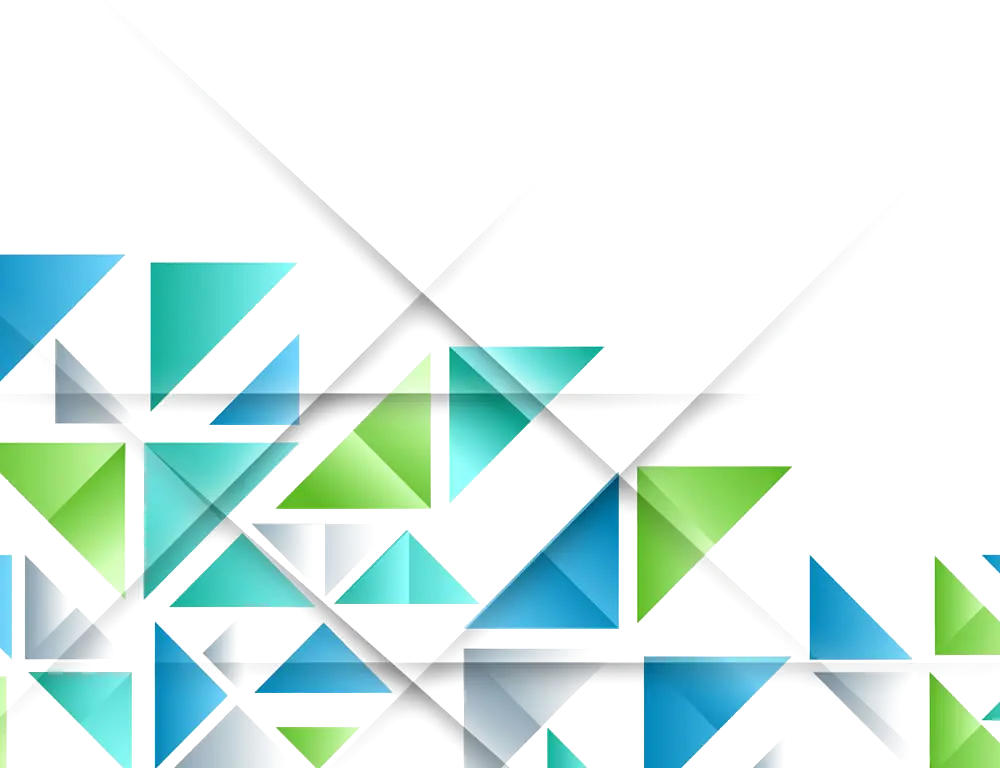 Abstract Blue and Green Triangle Pattern Design