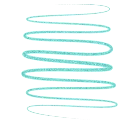 Aqua Spiral Coil Decorative Illustration