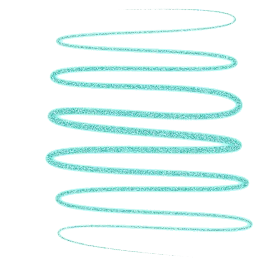 Aqua Spiral Coil Decorative Illustration