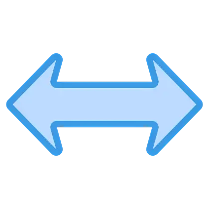 Blue Directional Arrow