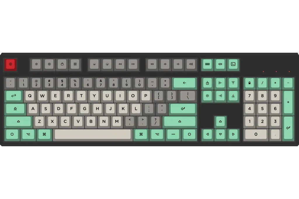 Retro Keyboard Illustration