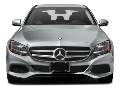 Front View of Silver Mercedes-Benz Car