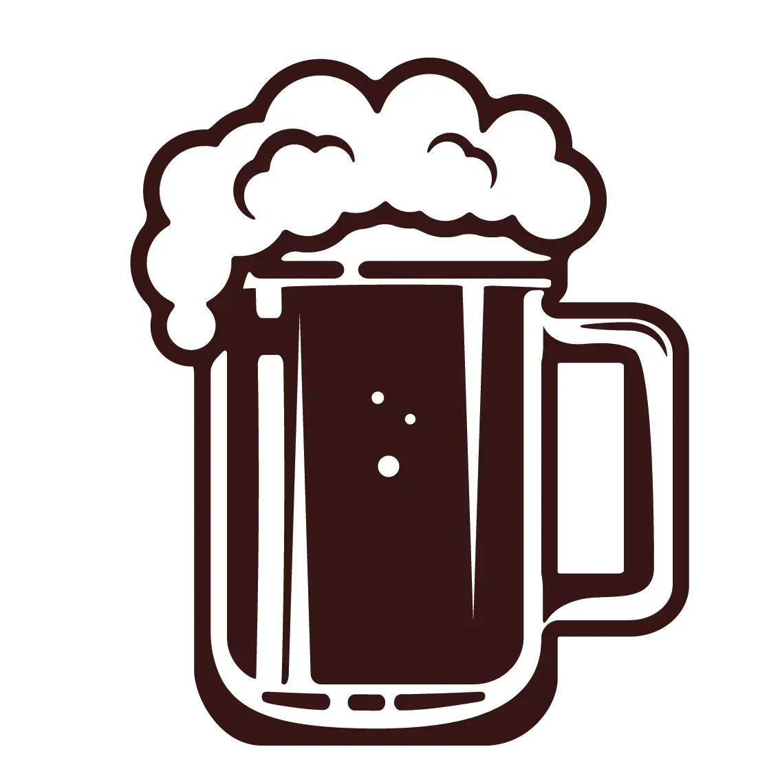 Beer Mug with Foam Illustration