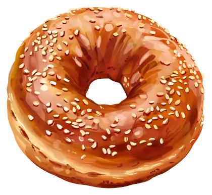 Golden Sesame Seed Bagel