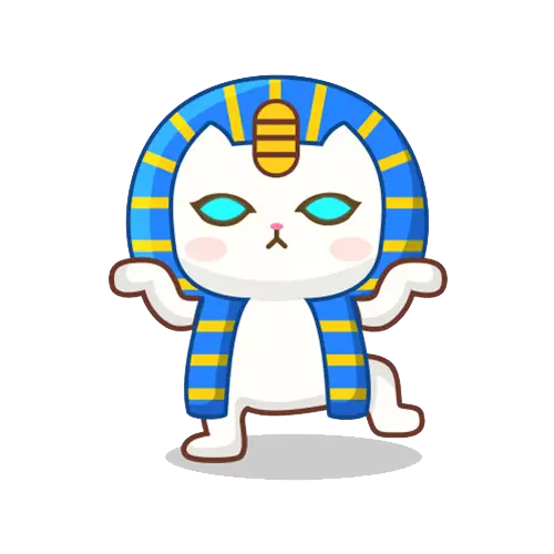 Pharaoh Cat Cartoon Character