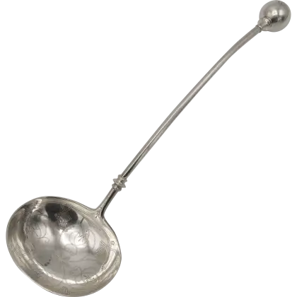 Silver Ladle for Kitchen Use