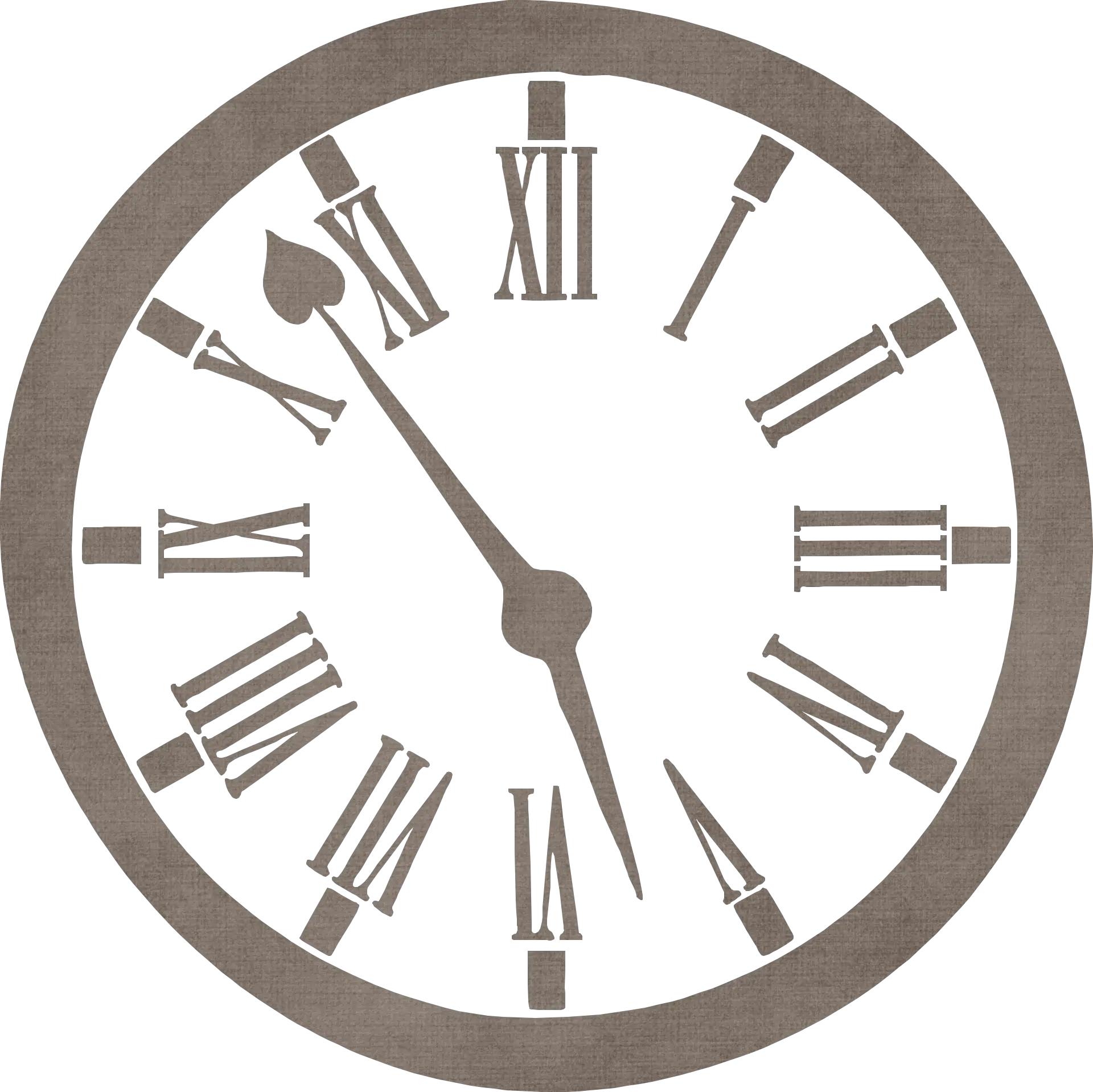 Antique Clock with Roman Numerals