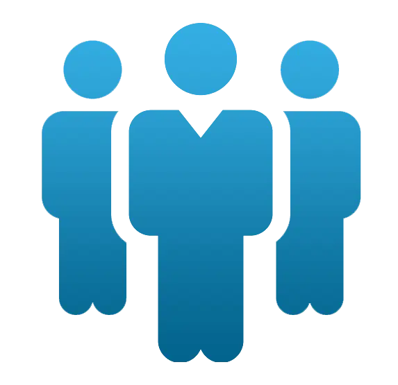 Blue Group of People Icon Design