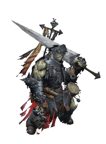 Armored Orc Warrior with Giant Sword