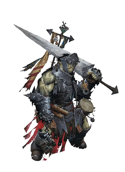 Armored Orc Warrior with Giant Sword
