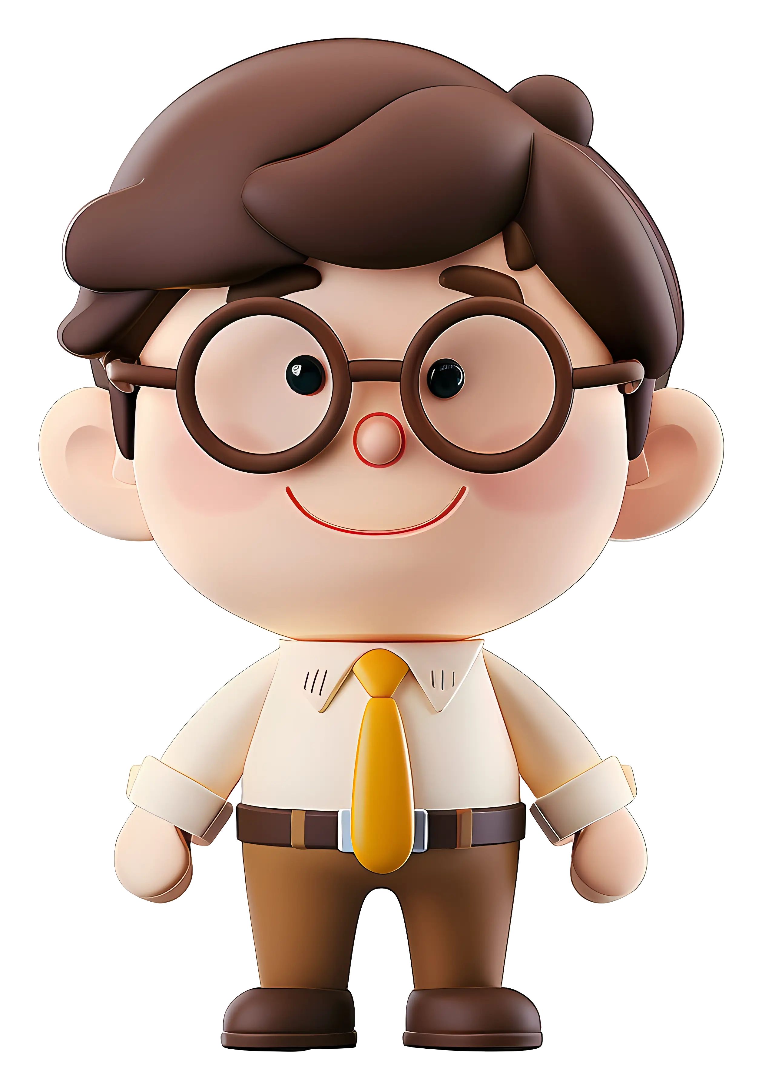 Cartoon Businessman in Suit