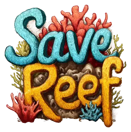 Save Reef with Embroidered Coral