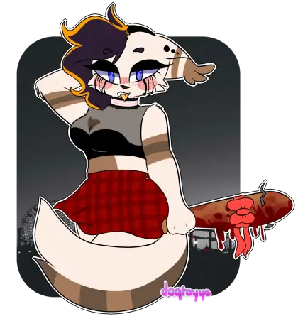 Anthropomorphic Cat with Bat