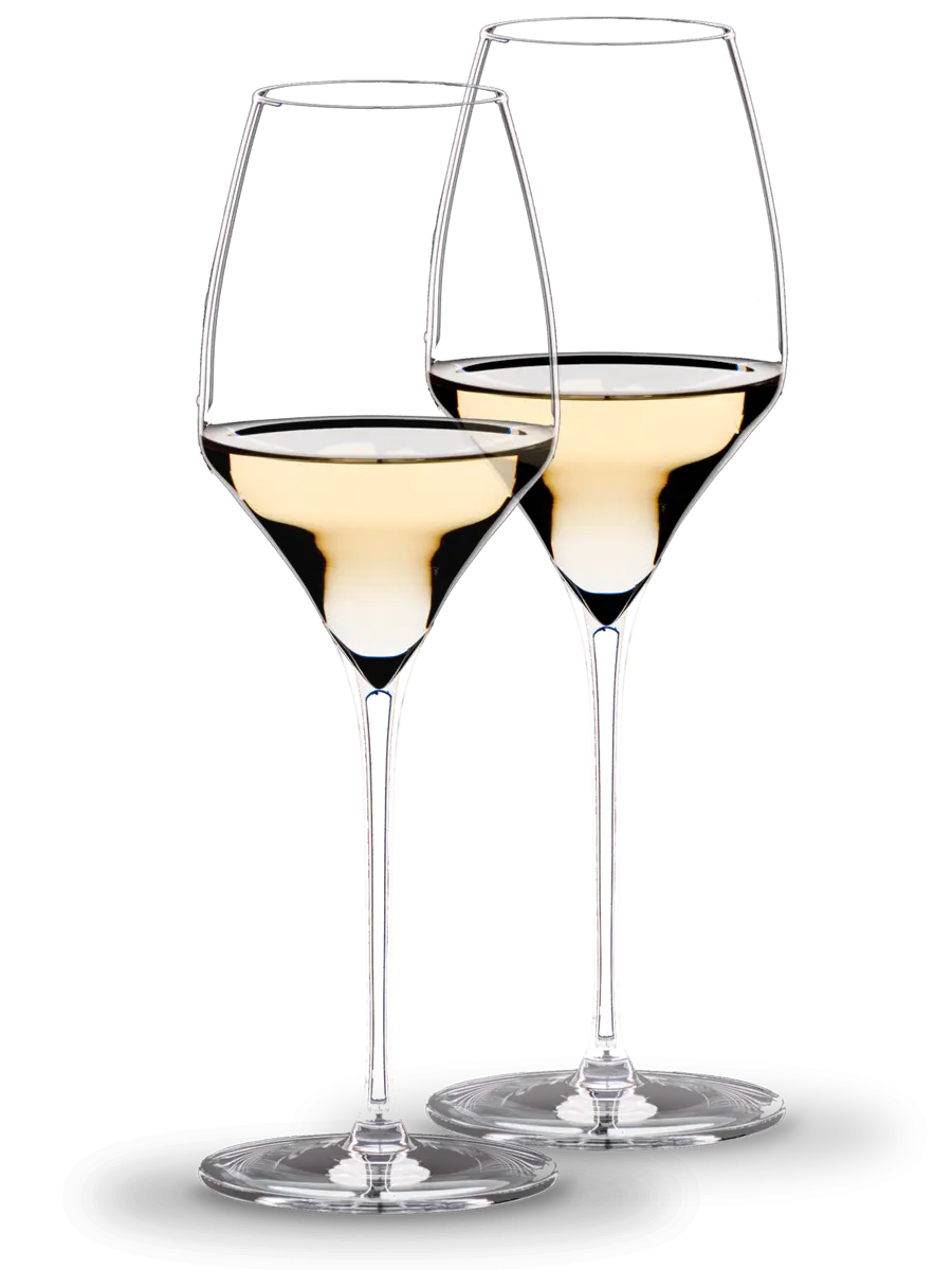 Two Wine Glasses With White Wine