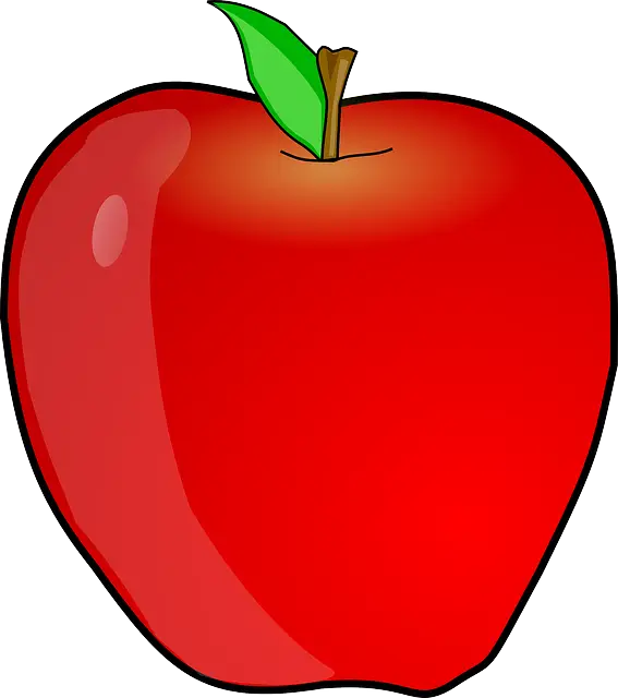 Red Apple Illustration