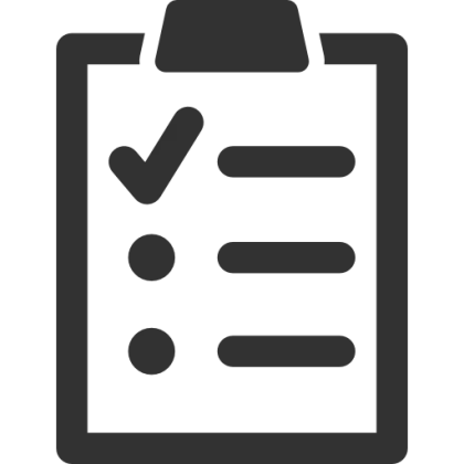 Simple Checklist Icon Illustration