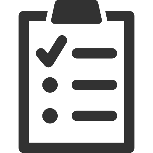 Simple Checklist Icon Illustration