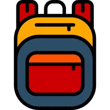 Colorful Backpack Illustration