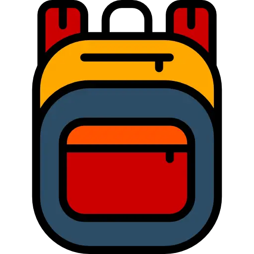 Colorful Backpack Illustration