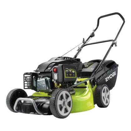 Green and Black Lawn Mower for Garden Maintenance