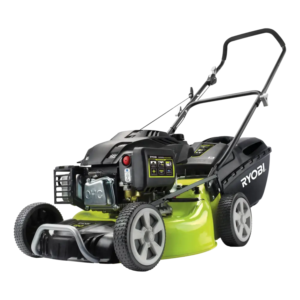 Green and Black Lawn Mower for Garden Maintenance