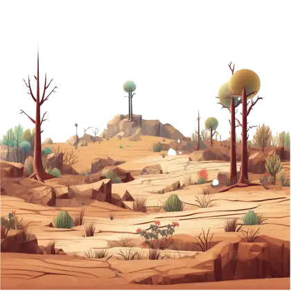 Arid Desert Landscape
