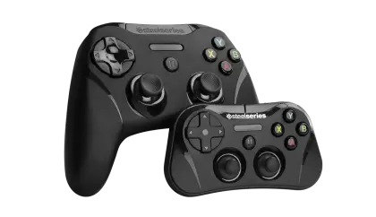 Black Game Controllers Illustration