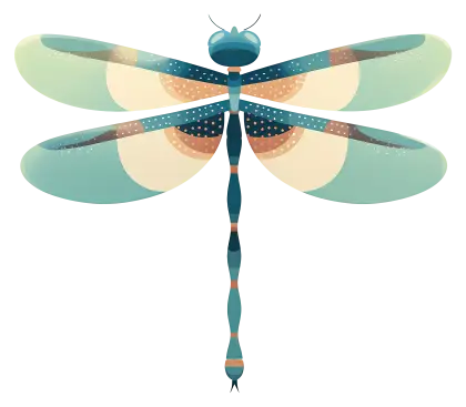 Colorful Dragonfly Illustration