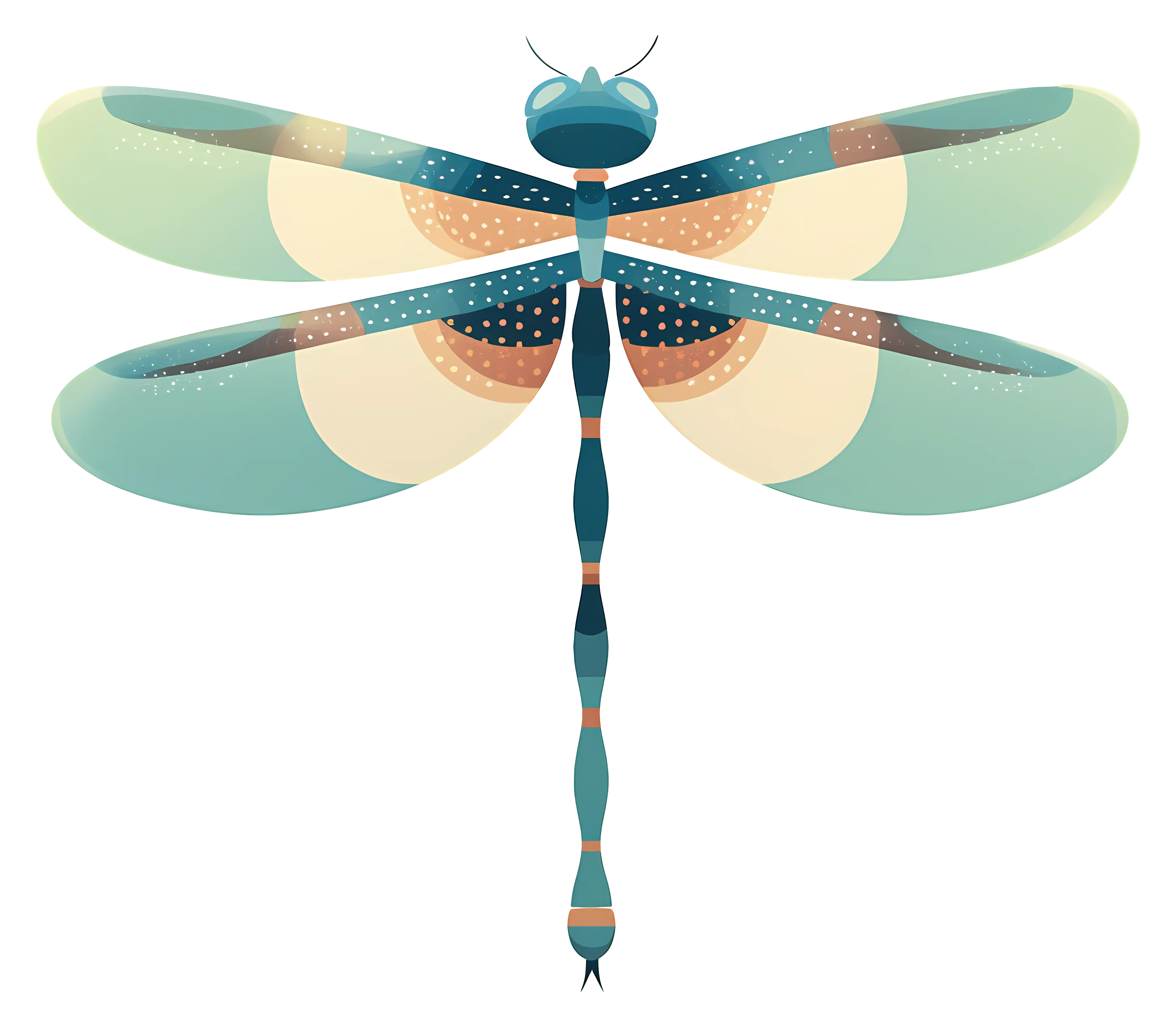 Colorful Dragonfly Illustration