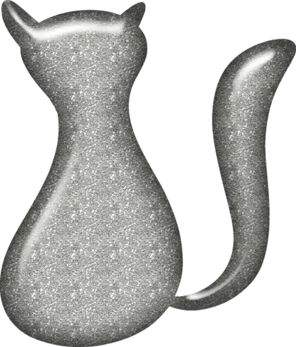 Shiny Silver Cat