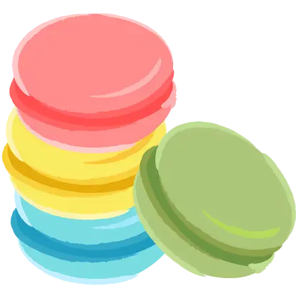 Stack of Colorful Macarons