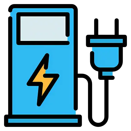 Electric Vehicle Charging Station Icon