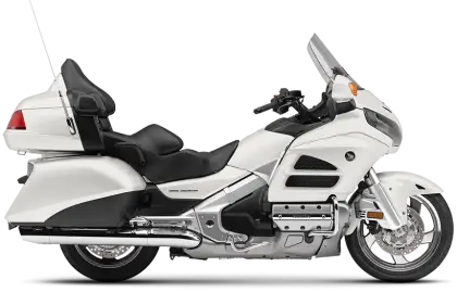 Stylish White Motorcycle