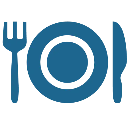 Cutlery Set With Plate Icon