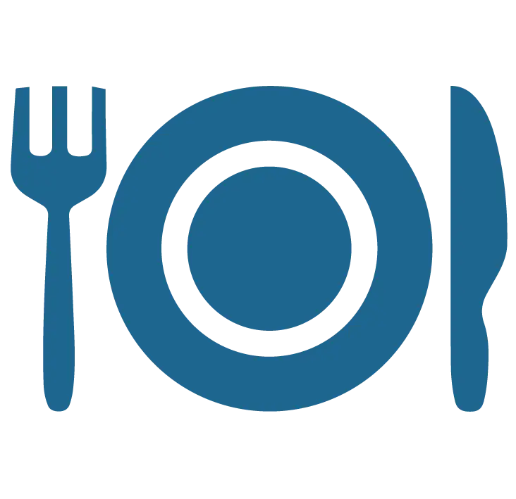 Cutlery Set With Plate Icon