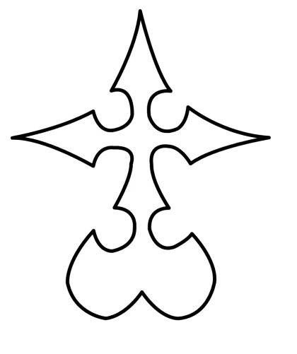 Decorative Cross Outline