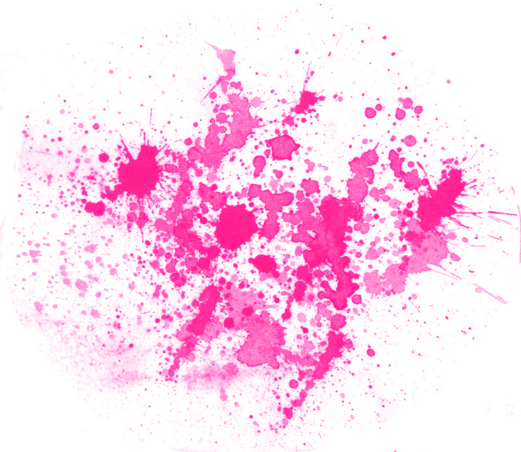 Abstract Pink Paint Splatter