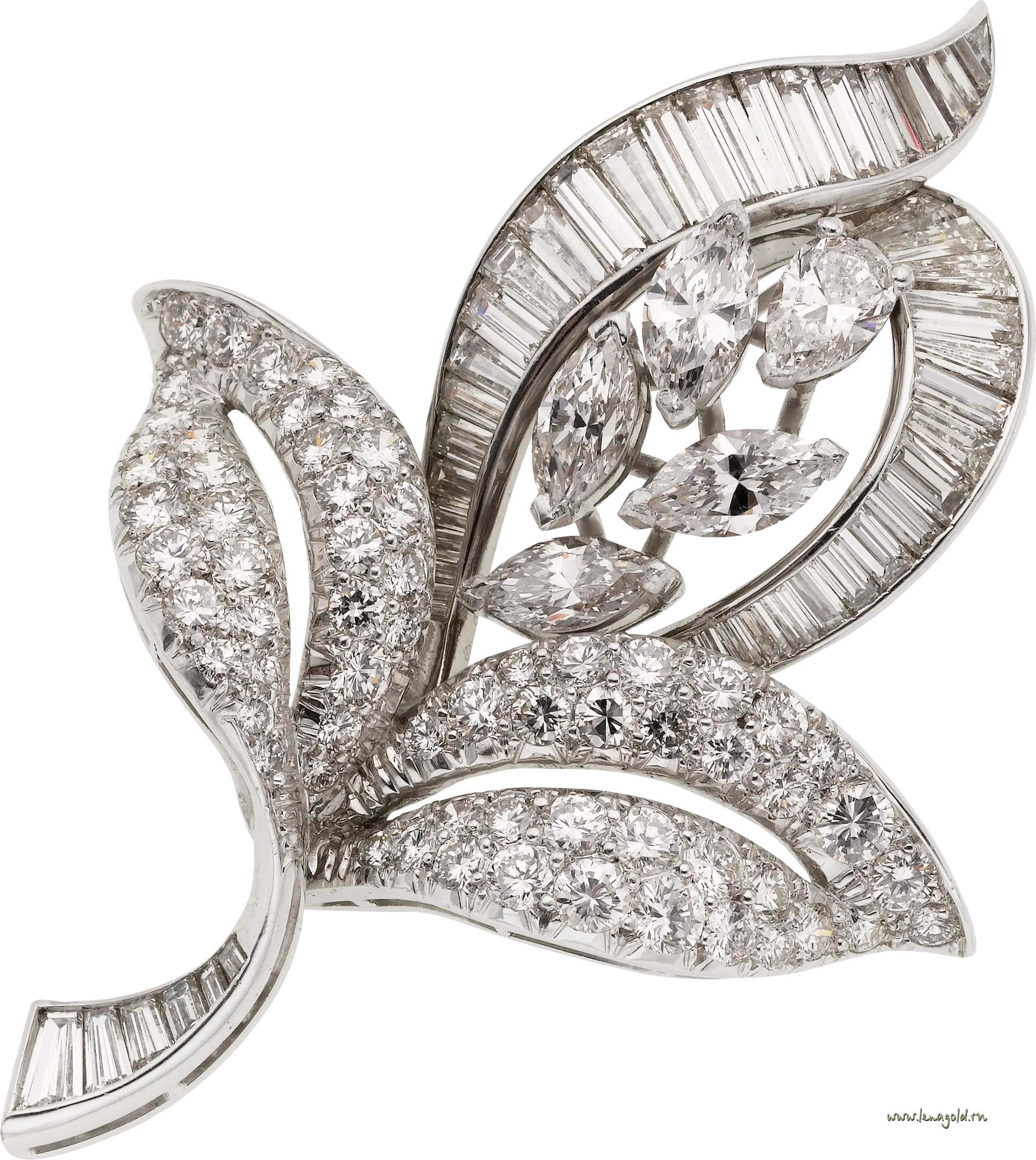 Elegant Diamond Brooch