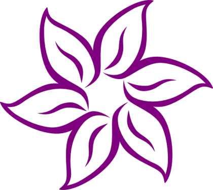 Purple Leaves Pattern Graphic Design