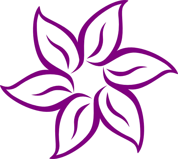 Purple Leaves Pattern Graphic Design