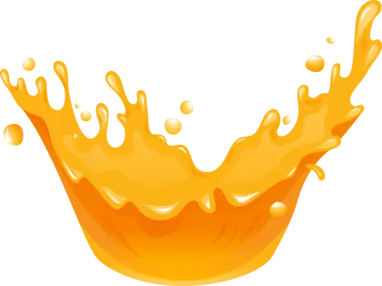 Orange Liquid Splash