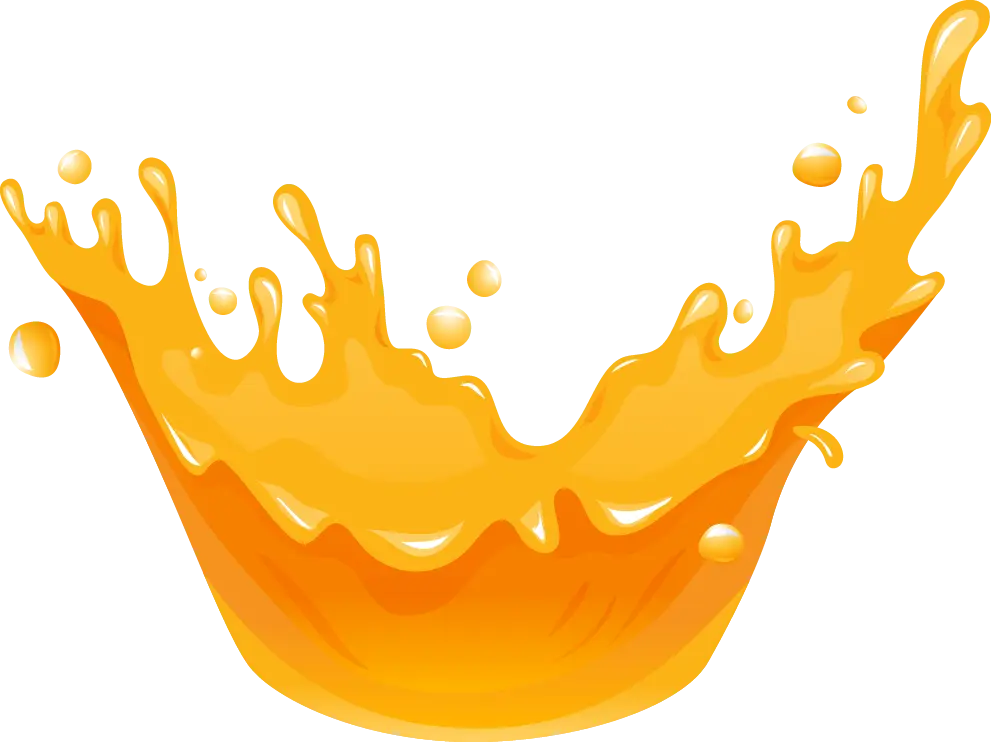 Orange Liquid Splash
