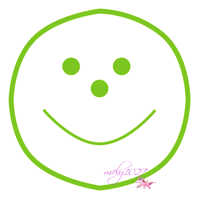Green Smiley Face Symbol