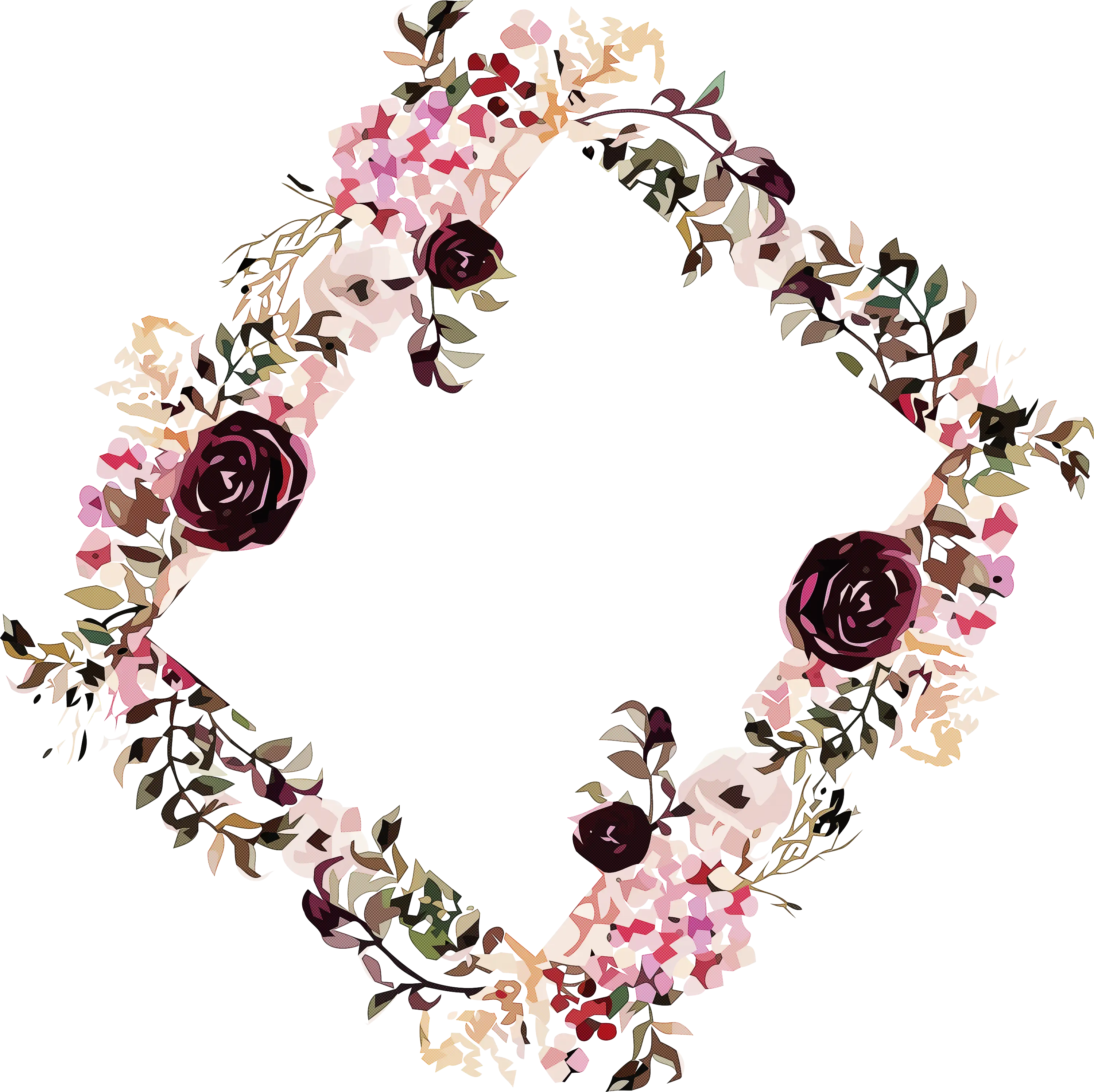 Floral Wreath with Elegant Design